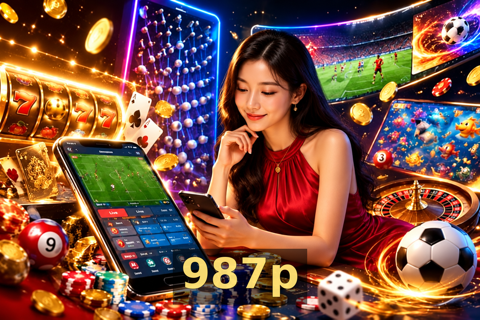 Coleção Premium de Slots 987p - NetEnt, Pragmatic Play, Evolution